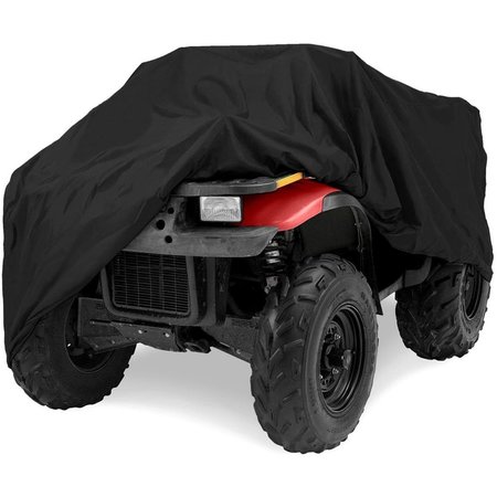 KAPSCO MOTO Kapsco Moto ATV50 76 in. Universal Deluxe All-Weather Water Repellent ATV Cover; Black - 33 x 45 x 76 in. ATV50